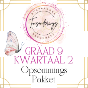 Graad 9 Kwartaal 2 Opsommings Pakket 2024/2024