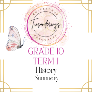 Grade 10 Term 1 History Summary