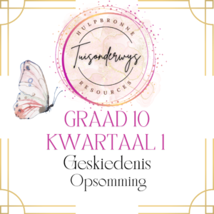 Graad 10 Kwartaal 1 Geskiedenis Opsomming