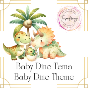 Baby Dino Klaskamer Tema – Baby Dino Classroom Theme