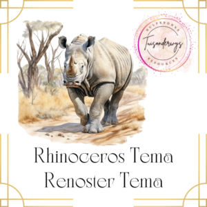 Renoster Klaskamer Tema – Rhinoceros Classroom Theme