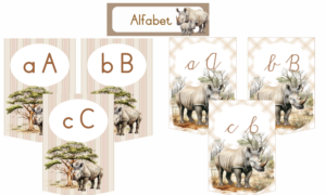 Renoster Klaskamer Tema – Rhinoceros Classroom Theme - Image 2