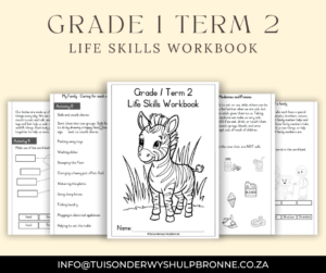 Grade 1 Term 2 Life Skills Workbook and Summary