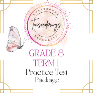 Grade 8 Term 1 Practice Test Package