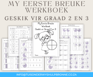 My Eerste Breuke Werkboek - Geskik vir Graad 2 en 3 in Afrikaans en Engels