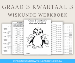 Graad 3 Kwartaal 3 Wiskunde Werkboek - Image 2