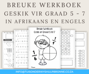 Breuke Oefen Werkboek in Afrikaans en Engels