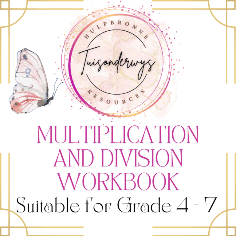 Multiplication and Division Workbook Suitable for Grade 4 – 7 ...