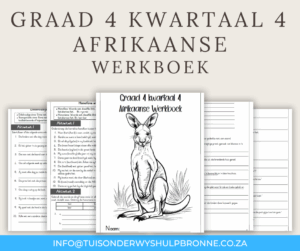 Graad 4 Kwartaal 4 Afrikaanse Werkboek - Image 2