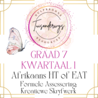 Graad 7 Afrikaans HT of EAT Kwartaal 1 Formele Assessering - Kreatiewe Skryfwerk