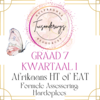 Graad 7 Afrikaans HT of EAT Kwartaal 1 Formele Assessering – Hardoplees