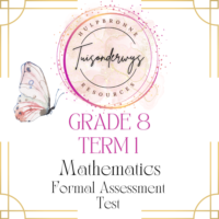 Grade 8 Term 1 Mathematics Formal Assessment Test