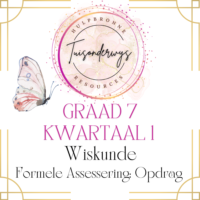 Graad 7 Kwartaal 1 Wiskunde Formele Assesseringsopdrag
