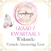 Graad 7 Kwartaal 1 Wiskunde Formele Assesseringstoets