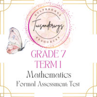 Grade 7 Term 1 Mathematics Formal Assessment Test