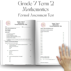 Grade 7 Term 2 Mathematics Formal Assessment Test – Tuisonderwys Hulpbronne