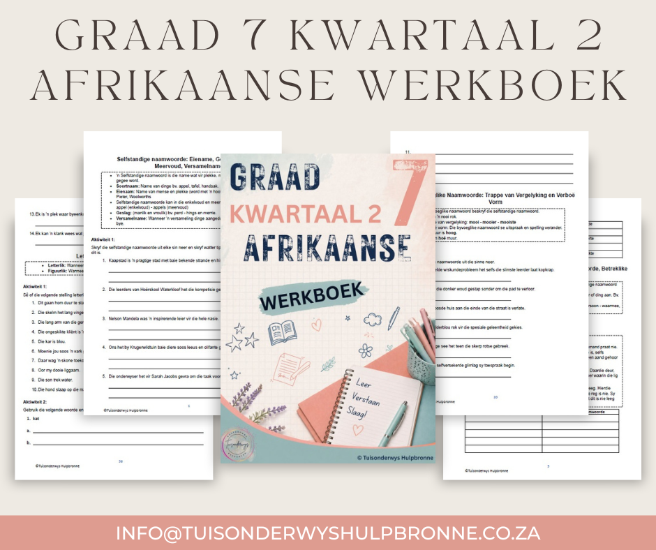 Graad 7 Kwartaal 2 Afrikaanse Werkboek - Image 2