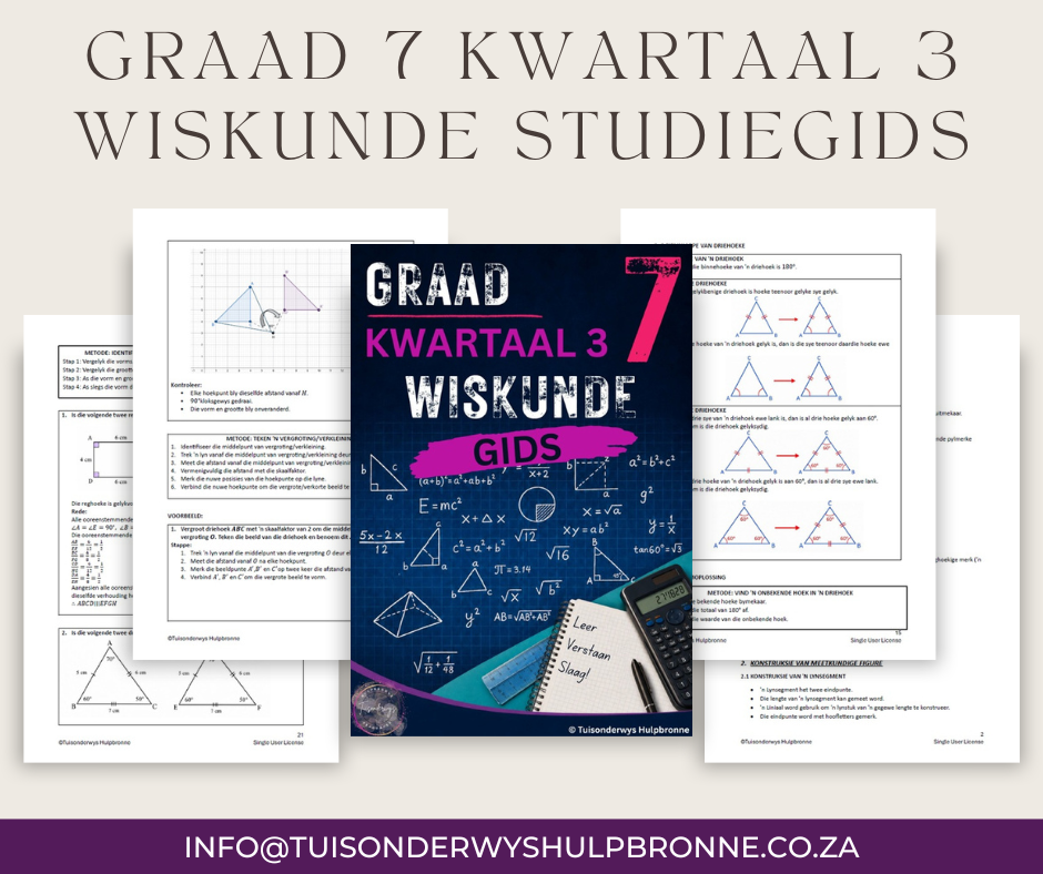 Graad 7 Kwartaal 3 Wiskundegids - Image 2