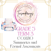 Grade 5 Term 3 Summaries and Formal Assessments Package - Printed
