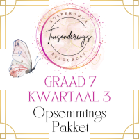 Graad 7 Kwartaal 3 Opsommings Pakket