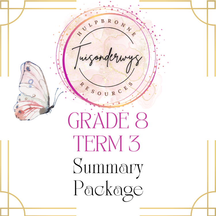 Grade 8 Term 3 Summary Package