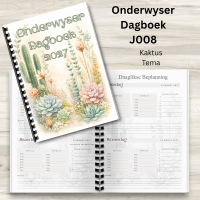 J008 - Onderwyser Dagboek - Kaktus Tema