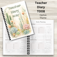 T008 - Teacher Diary - Cactus Theme