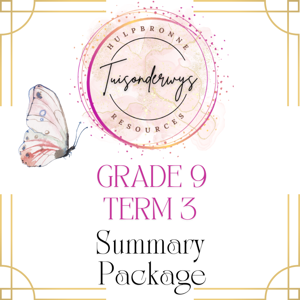 Grade 9 Term 3 Summary Package