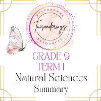 Grade 9 Term 1 Natural Sciences Summary