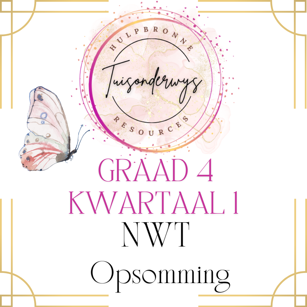 Graad 4 Kwartaal 1 Natuurwetenskappe en Tegnologie Opsomming