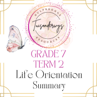 Grade 7 Term 2 Life Orientation Summary