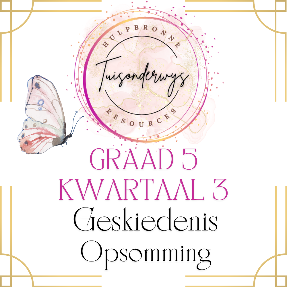 Graad 5 Kwartaal 3 Geskiedenis Opsomming