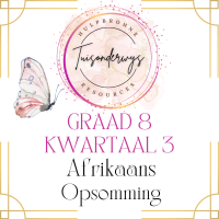Graad 8 Kwartaal 3 Afrikaans Opsomming