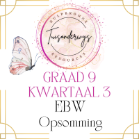 Graad 9 Kwartaal 3 Ekonomiese en Bestuurswetenskappe Opsomming