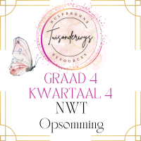 Graad 4 Kwartaal 4 Natuurwetenskap en Tegnologie Opsomming