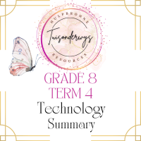 Grade 8 Term 4 Technology Summary