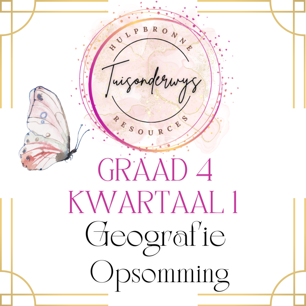 Graad 4 Kwartaal 1 Geografie Opsomming