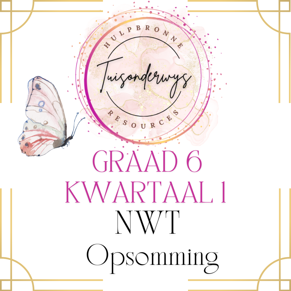 Graad 6 Kwartaal 1 Natuurwetenskappe en Tegnologie Opsomming
