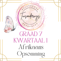 Graad 7 Kwartaal 1 Afrikaans Opsomming