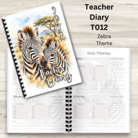 T012 – Teacher Diary – Zebra Theme